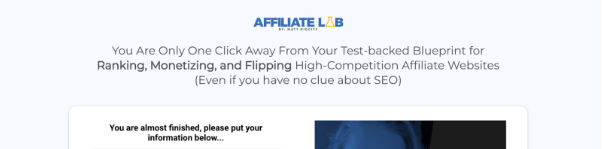 Affiliate Lab Enrollment Page