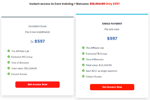 Affiliate Lab Price