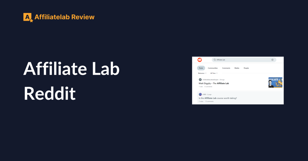 Affiliate Lab Reddit