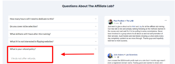 Affiliate Lab Refund Policy 